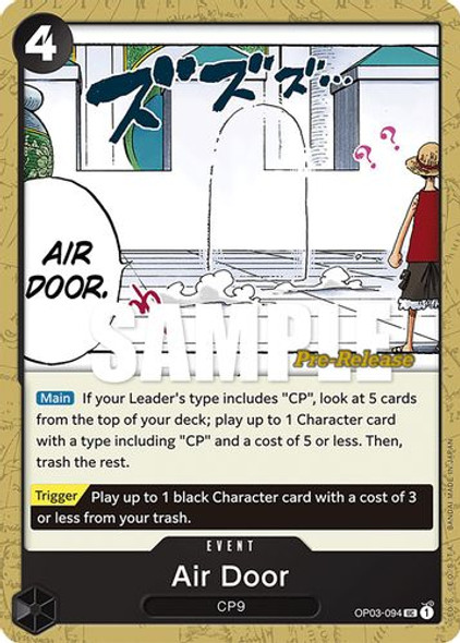 OP03-094UC Air Door (Prerelease Stamp)