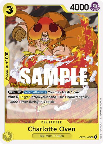 OP03-105UC Charlotte Oven (Prerelease Stamp)