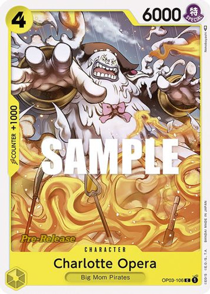 OP03-106C Charlotte Opera (Prerelease Stamp)