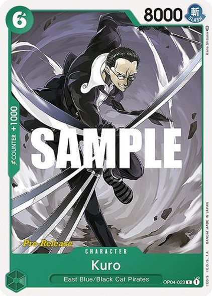 OP04-023C Kuro (Prerelease Stamp)