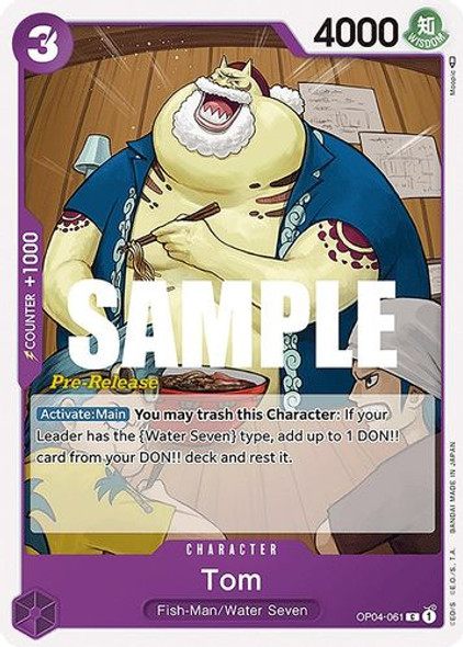 OP04-061C Tom (Prerelease Stamp)