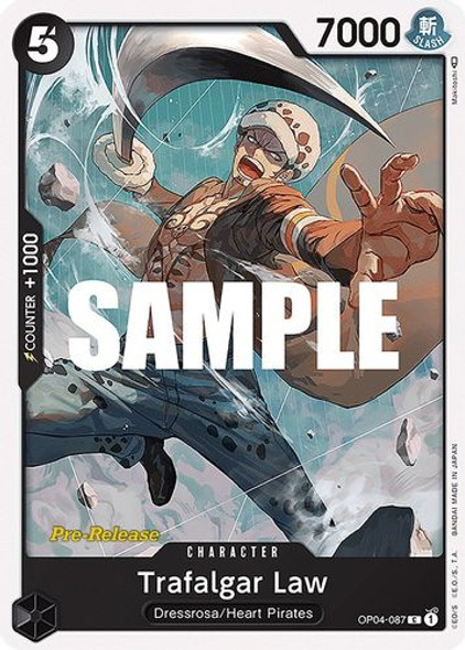 OP04-087C Trafalgar Law (Prerelease Stamp)