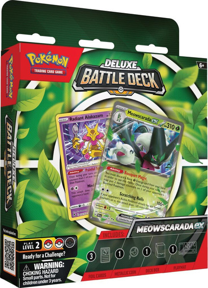 Pokemon Meowscarada EX Deluxe Battle Deck