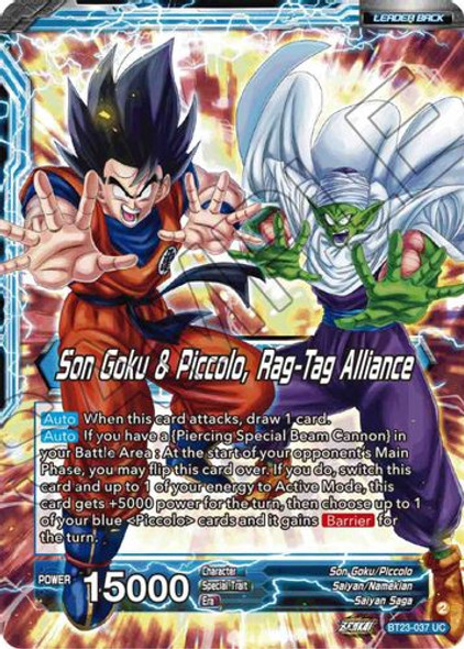 BT23-037UC Son Goku // Son Goku & Piccolo, Rag-Tag Alliance (Foil)