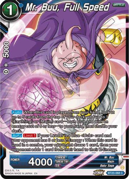 BT23-068C Mr. Buu, Full Speed (Foil)