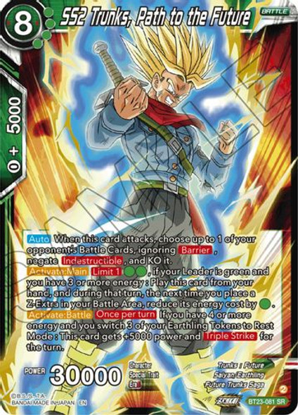 BT23-081SR SS2 Trunks, Path to the Future (Foil)