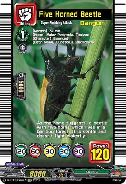 D-BT13/EX07EN EX Five Horned Beetle