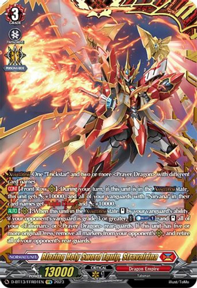 D-BT13/FRR01EN FFR Blazing Holy Sword Equip, Stravairina (FFR)