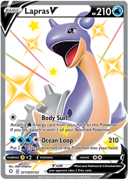 [SWSH04b][SHF-110/122SV] Lapras V (Holo)