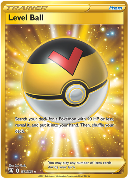 [SWSH05][BST-181/163SEC] Level Ball (Holo)