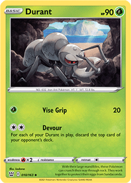[SWSH05][BST-010/163UC] Durant (Reverse Holo)