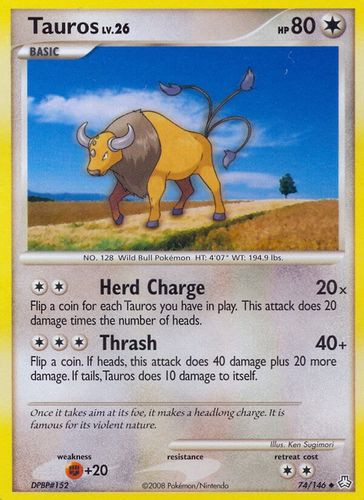 DP06-LA-074/146UC Tauros (Reverse Holo)
