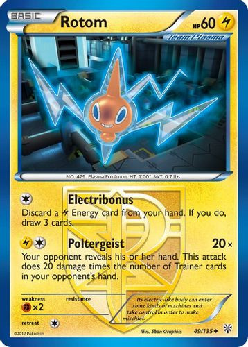 BW08-PLS-049/135UC Rotom [Team Plasma]