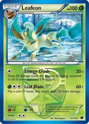 BW09-PLF-011/116R Leafeon [Team Plasma]