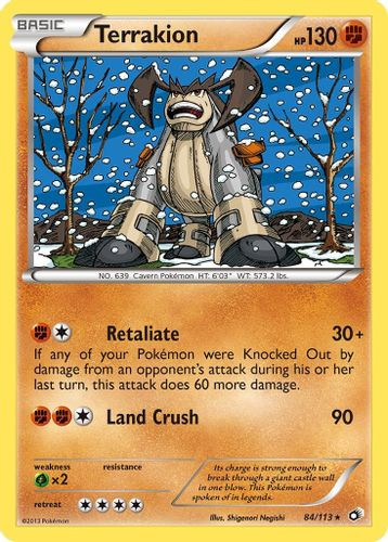BW11-LTR-084/113HR Terrakion (Holo)