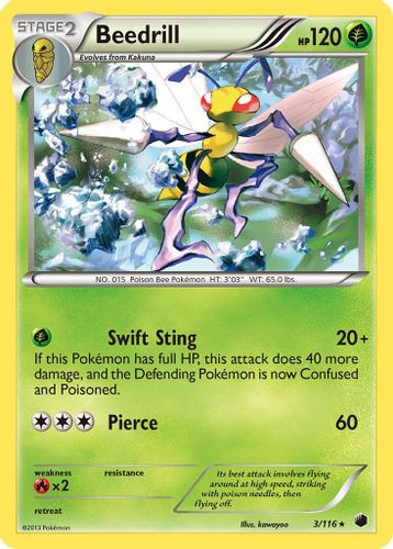 BW09-PLF-003/116R Beedrill (Reverse Holo)