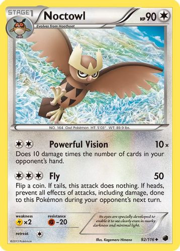 BW09-PLF-092/116UC Noctowl (Reverse Holo)