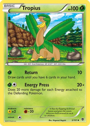 BW10-PLB-005/101UC Tropius (Reverse Holo)