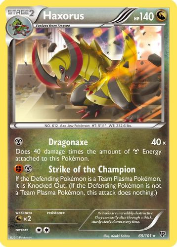 BW10-PLB-069/101HR Haxorus (Reverse Holo)