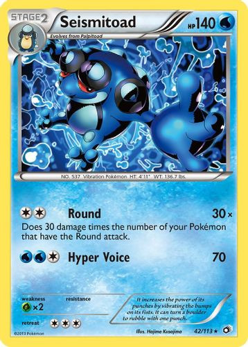 BW11-LTR-042/113R Seismitoad (Reverse Holo)