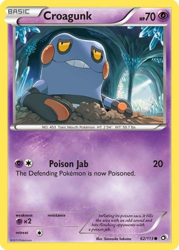 BW11-LTR-062/113C Croagunk (Reverse Holo)