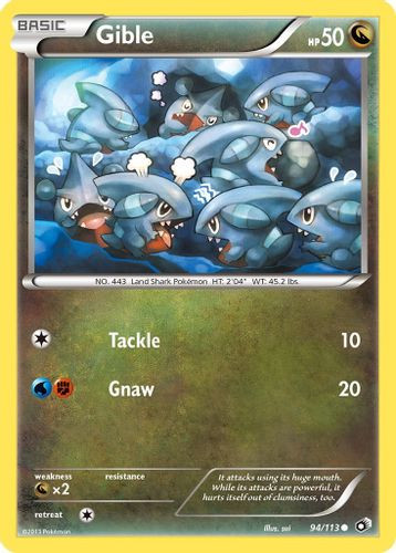 BW11-LTR-094/113C Gible (Reverse Holo)