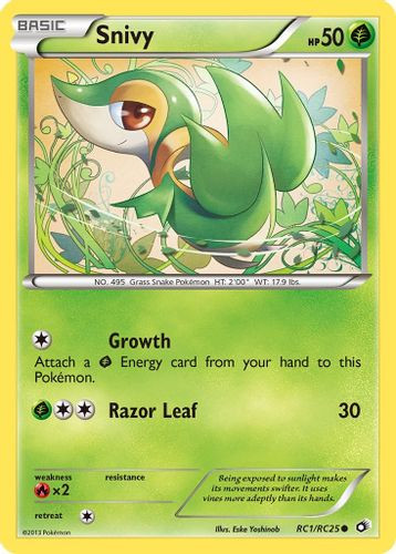 BW11A-LTR-RC01/25UR Snivy (Holo)