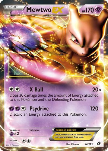 BW11-LTR-054/113UR Mewtwo EX (Holo)
