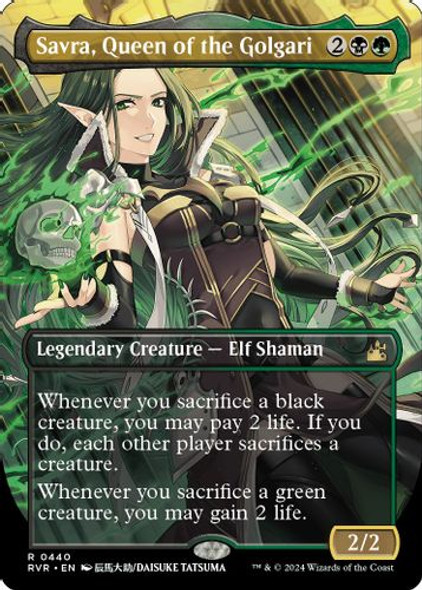 RVR-0440R Savra, Queen of the Golgari (Borderless)