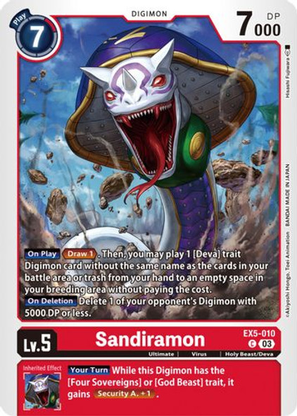 [EX05-010 C] Sandiramon