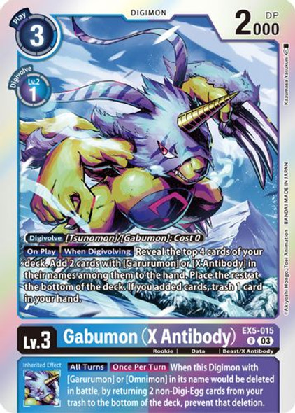 [EX05-015 R] Gabumon (X Antibody) (Foil)