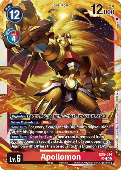 EX05-014SR Apollomon (Foil)