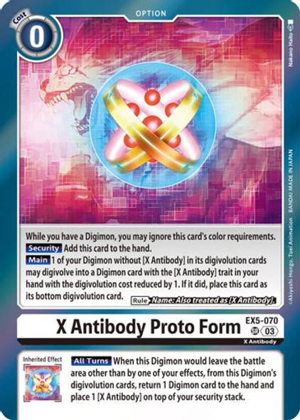 [EX05-070 SR] X Antibody Proto Form (Foil)