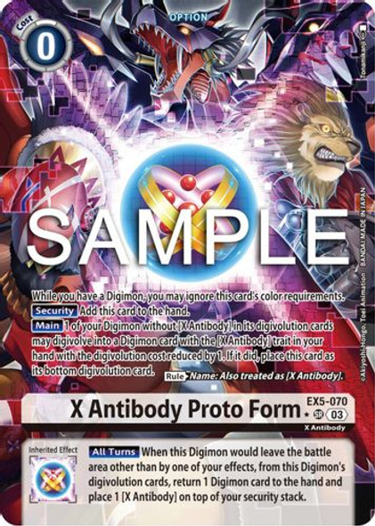 [EX05-070 SR] X Antibody Proto Form (1 Star Alternate Art) (Foil)