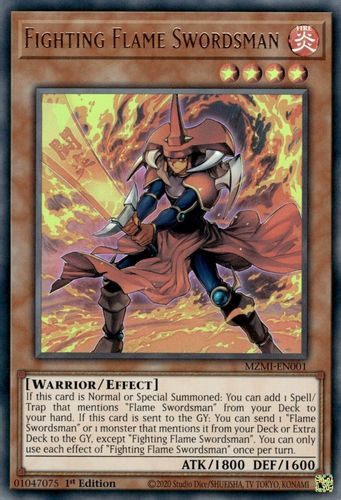MZMI-EN001 Fighting Flame Swordsman (Ultra Rare) <1st>