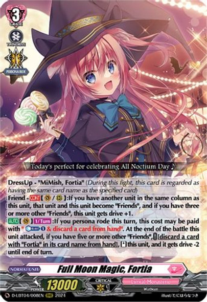 D-LBT04/008EN RRR Full Moon Magic, Fortia