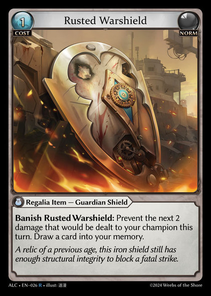 GA03-ALC1st-EN-026R Rusted Warshield (Foil)