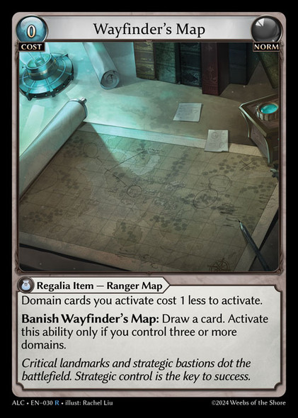 |GA03|<1st>[ALC-EN-030](R) Wayfinder's Map {Foil}