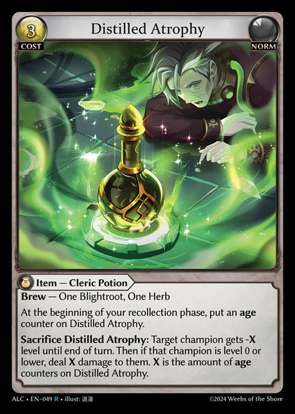 |GA03|<1st>[ALC-EN-049](R) Distilled Atrophy {Foil}