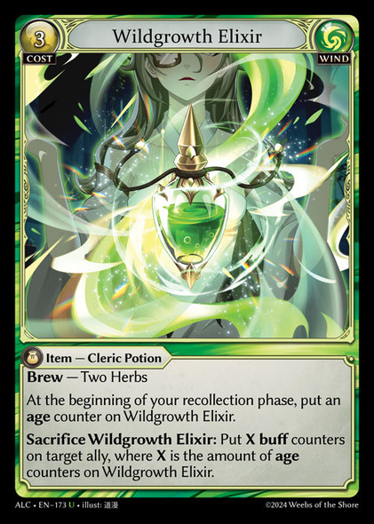 |GA03|<1st>[ALC-EN-173](U) Wildgrowth Elixir {Foil}