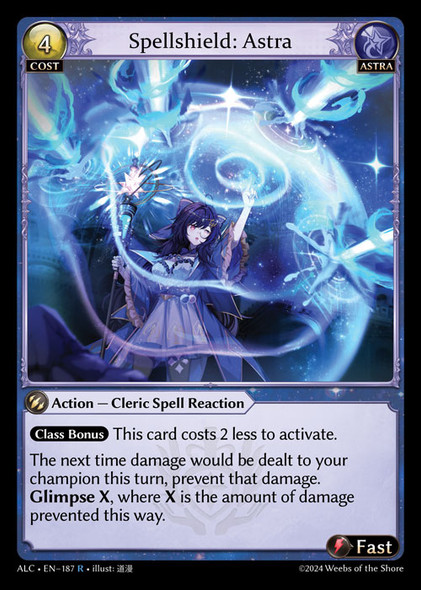 GA03-ALC1st-EN-187R Spellshield: Astra (Foil)