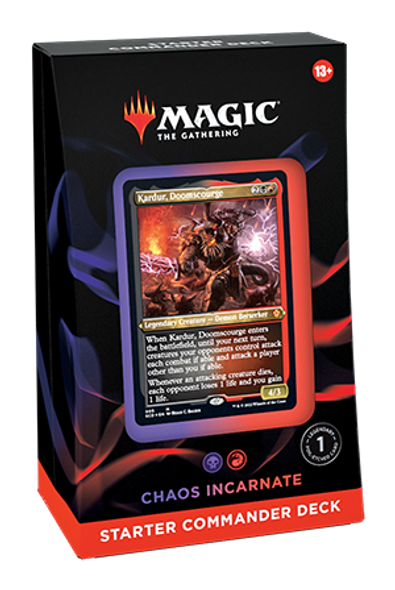 MTG Starter Commander Deck 2022 (Black-Red Chaos Incarnate)