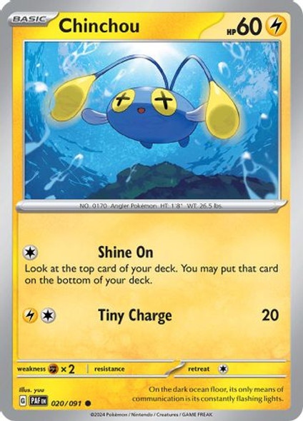 SV04A-PAF-020/91C Chinchou (Reverse Holo)