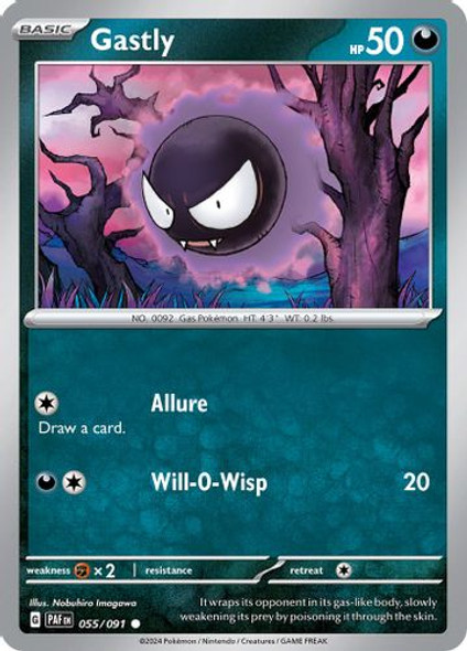 SV04A-PAF-055/91C Gastly (Reverse Holo)