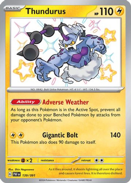 SV04A-PAF-139/91SHR Thundurus (Holo)