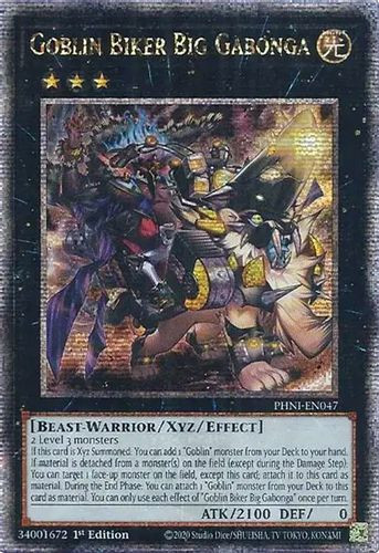 PHNI-EN047 Goblin Biker Big Gabonga (Quarter Century Secret Rare) <1st>