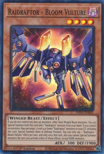 PHNI-EN005 Raidraptor - Bloom Vulture (Super Rare) <1st>