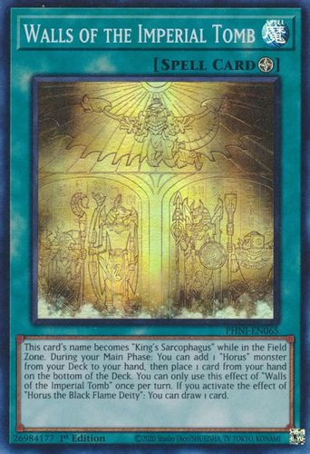 PHNI-EN065 Walls of the Imperial Tomb (Super Rare) <1st>