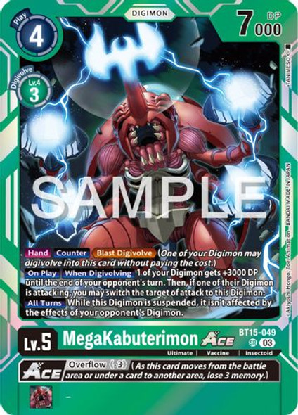 BT15-049SR MegaKabuterimon Ace (Foil)