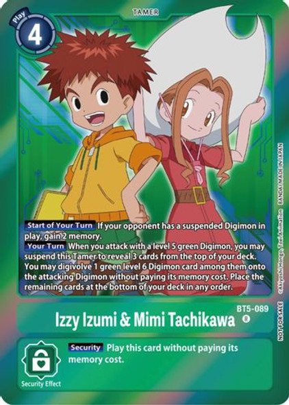 BT05-089R Izzy Izumi & Mimi Tachikawa (Event Pack 5) (Foil)